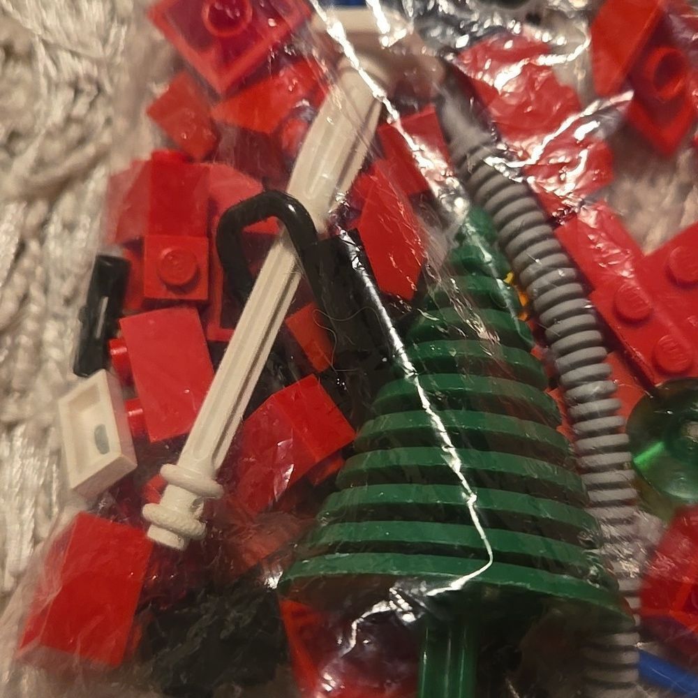 LEGO DUPLO tyco car LOT custom pieces vintage reds as seen colorful bag blocks - Picture 3 of 14